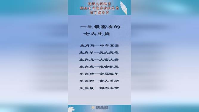 雷大雨小，揭示最佳生肖的奥秘与精准解读